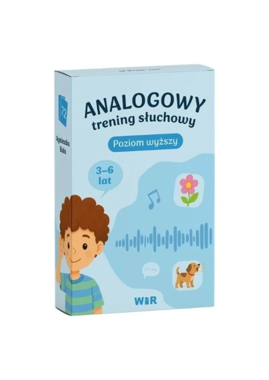 Analogowy trening słuchowy Wir (T) – karty do ćwiczeń słuchowych dla dzieci w wieku przedszkolnym.