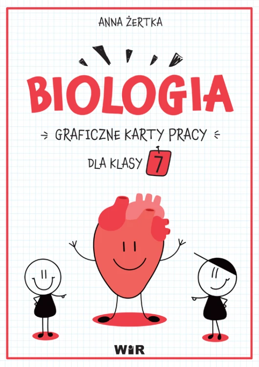 Graficzne karty pracy z biologii dla klasy 7 Wir (T) – okładka teczki edukacyjnej