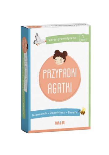 Karty gramatyczne Przypadki Agatki Wir (T) do nauki mianownika, dopełniacza i biernika