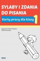 Sylaby i zdania do pisania WIR, karty pracy dla pierwszoklasistów