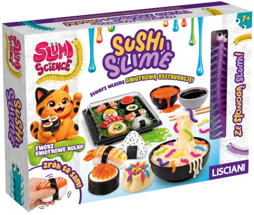 Slumi Sushi i Slime Lisciani, kreatywny zestaw do tworzenia sushi ze slime dla dzieci