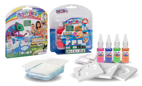 Aqua Gelz Tropikalny SIMBA – zestaw z kolorowymi żelami i foremkami do figurek 3D