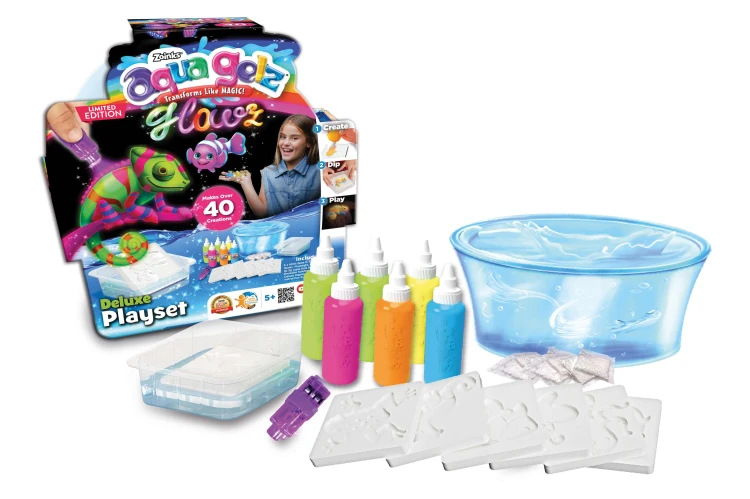 Zestaw SIMBA Aqua Gelz Deluxe do figurek 3D z żelu, z sześcioma kolorami i foremkami
