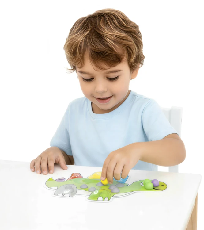 Zabawka Montessori Dino do liczenia i ćwiczenia sprawności dłoni