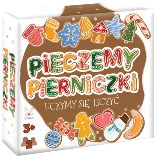 Pieczemy Pierniczki KANGUR, świąteczna gra planszowa z żetonami i pionkami