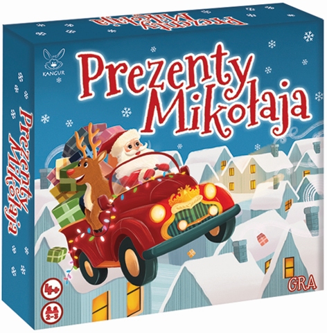 Gra planszowa Prezenty Mikołaja KANGUR do wspólnego liczenia i zbierania prezentów