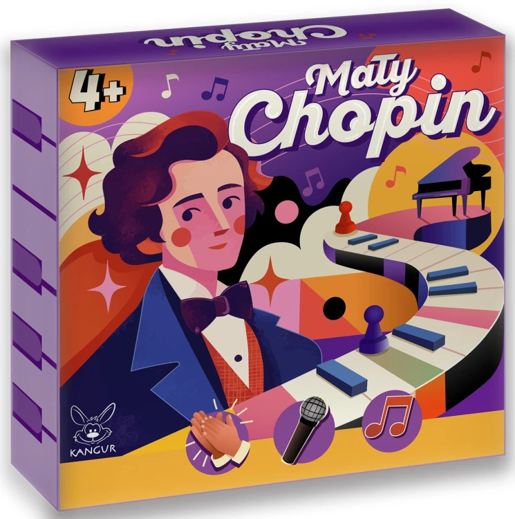 Muzyczna gra planszowa Mały Chopin KANGUR do wspólnej zabawy