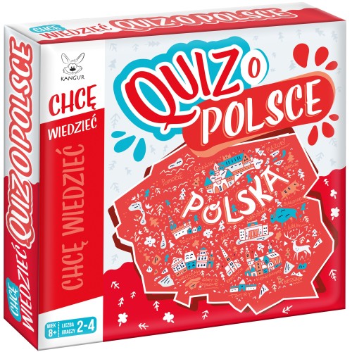 Gra Quiz o Polsce KANGUR do wspólnego poznawania geografii i historii