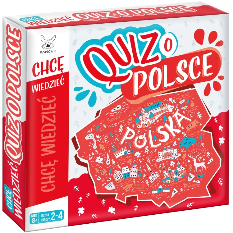 Gra Quiz o Polsce KANGUR do wspólnego poznawania geografii i historii