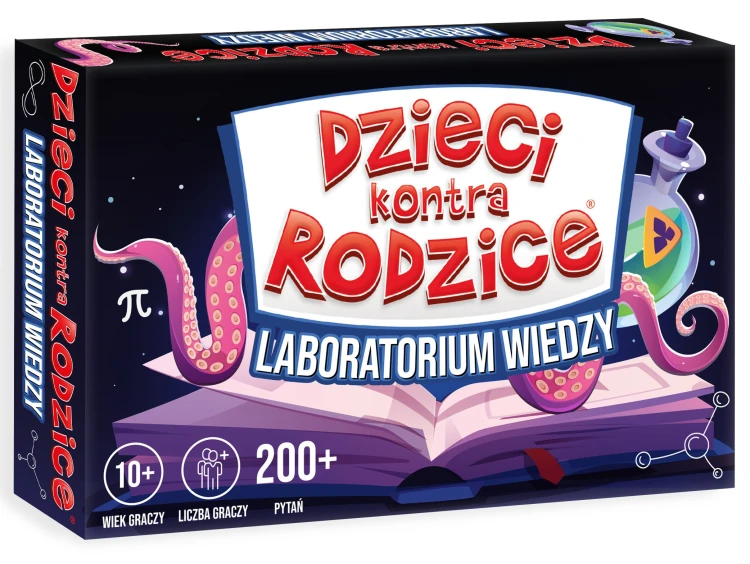 Quiz rodzinny KANGUR Dzieci kontra Rodzice z 208 pytaniami dla dzieci i rodziców
