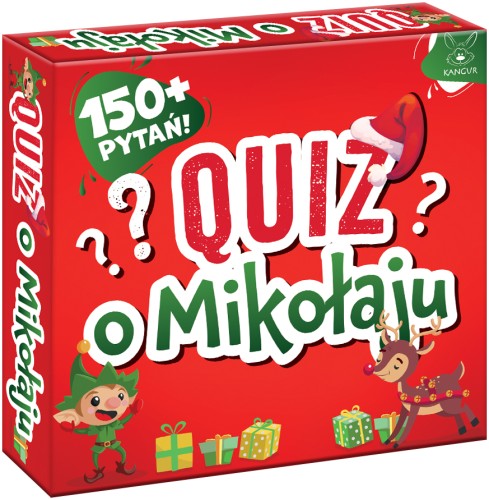 Quiz o Mikołaju KANGUR dla dzieci 6+ z 162 pytaniami i 54 kartami do gry
