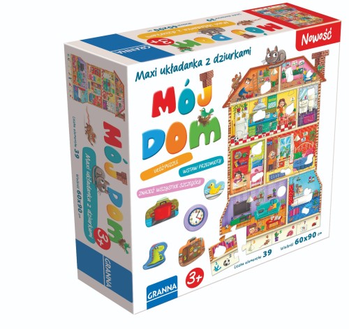 Puzzle edukacyjne Mój Dom GRANNA MAXI z 39 elementami do układania i rozmowy