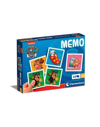 Psi Patrol Memo Clementoni – gra memory dla dzieci z 48 kartami i parami postaci.