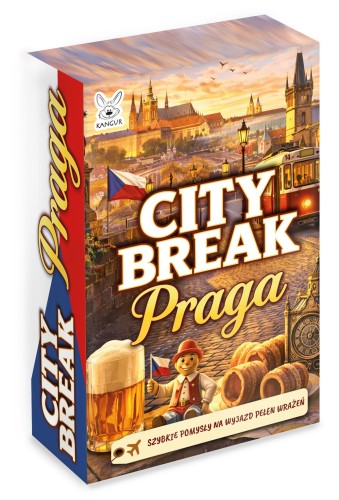 Przewodnik po Pradze KANGUR w formacie 73 × 45 mm do planowania krótkiego wyjazdu