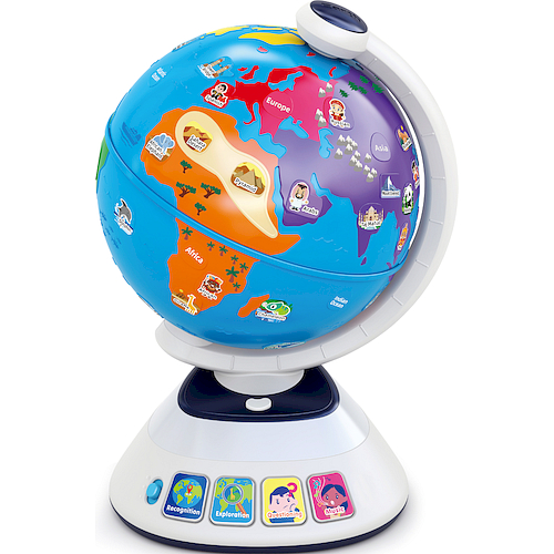 Interaktywny globus edukacyjny SMILY PLAY z quizami i 48 punktami dotykowymi