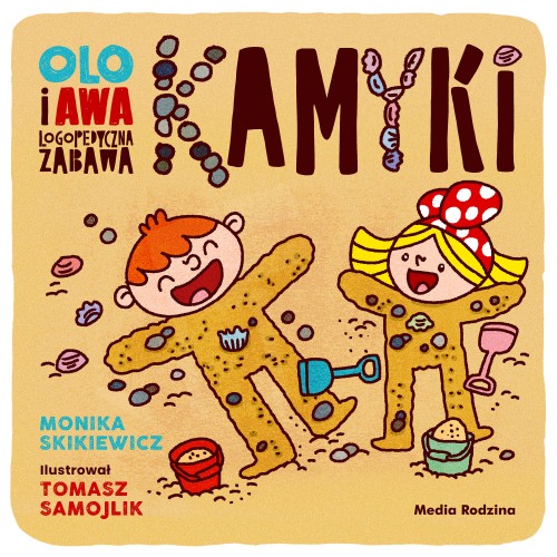 Olo i Awa. Kamyki, książeczka logopedyczna Media Rodzina, okładka tytułu