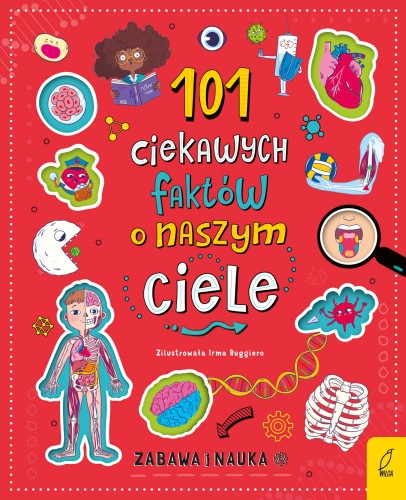 Książka o anatomii 101 ciekawych faktów o naszym ciele Wilga z klapkami