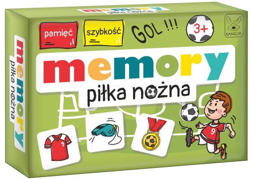 Karty do gry Memory Piłka Nożna KANGUR, zestaw do łączenia obrazków w pary