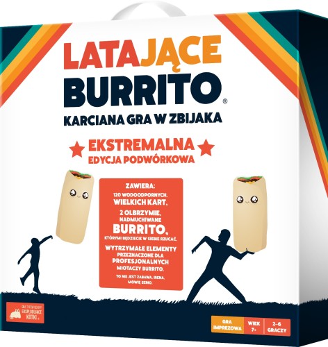 Latające Burrito REBEL, karciana gra zręcznościowa z nadmuchiwanymi burrito