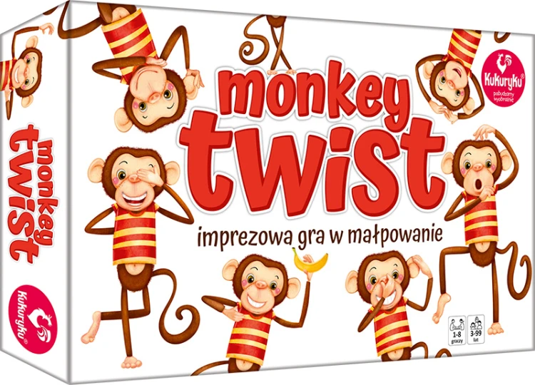 Monkey Twist KUKURYKU – gra ruchowa dla dzieci do naśladowania póz