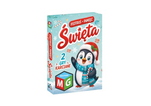 Świąteczne karty MULTIGRA do gry w Piotrusia i Pamięć dla dzieci