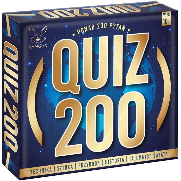 Gra quizowa KANGUR z 216 pytaniami z wiedzy ogólnej i żetonami