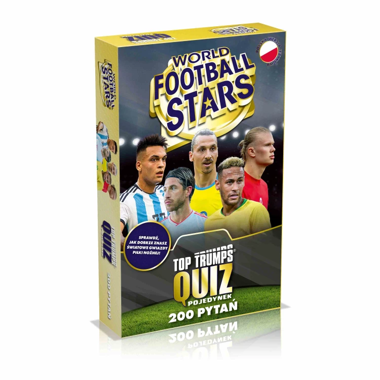 Quiz World Football Stars – karty z pytaniami o piłkarskich gwiazdach