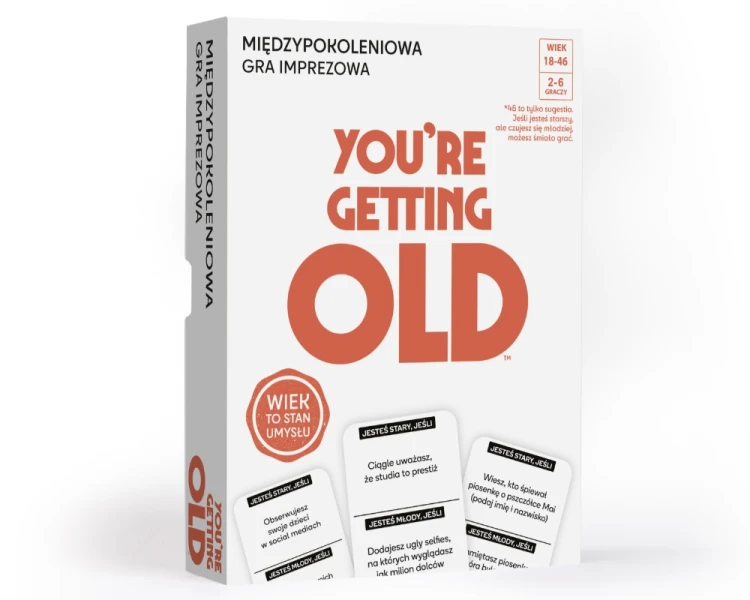 You're Getting Old Epee – imprezowa gra karciana dla dorosłych do wspólnej zabawy