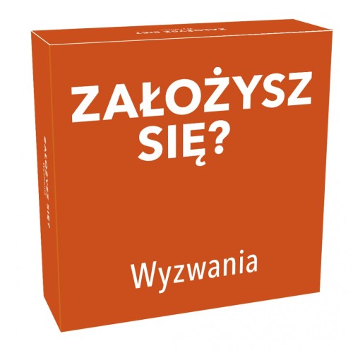 Gra karciana Założysz się? Wyzwania TACTIC GAMES dla rodzin, z zadaniami i pojedynkami