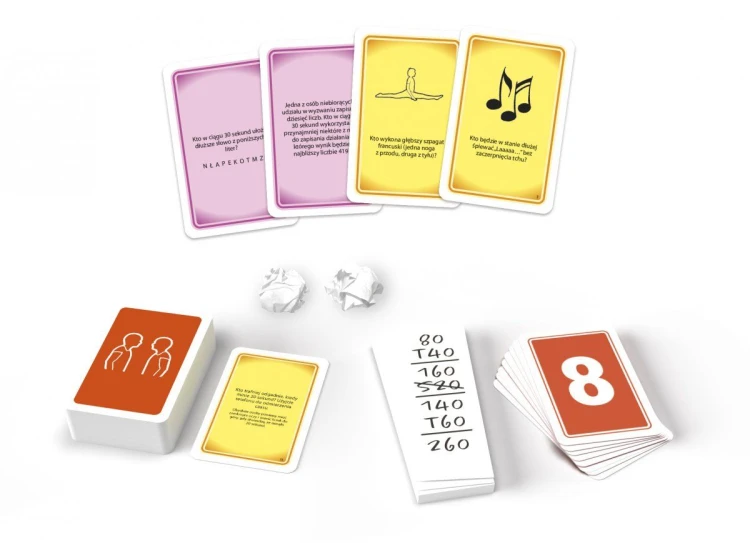 Założysz się? Wyzwania TACTIC GAMES – zestaw kart z wyzwaniami i pojedynkami dla graczy
