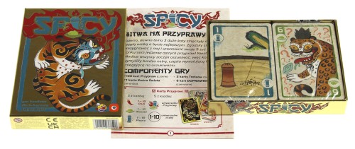 Gra karciana Spicy Portal Games przedstawiona jako propozycja do wspólnego grania