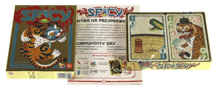Gra karciana Spicy Portal Games przedstawiona jako propozycja do wspólnego grania