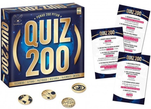 Quiz 200 KANGUR – edukacyjna gra karciana z pytaniami dla dzieci od 10 lat