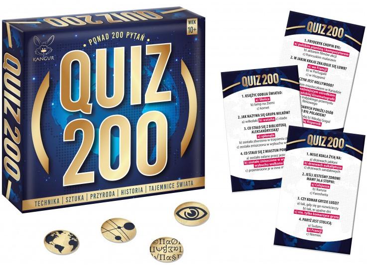 Quiz 200 KANGUR – edukacyjna gra karciana z pytaniami dla dzieci od 10 lat