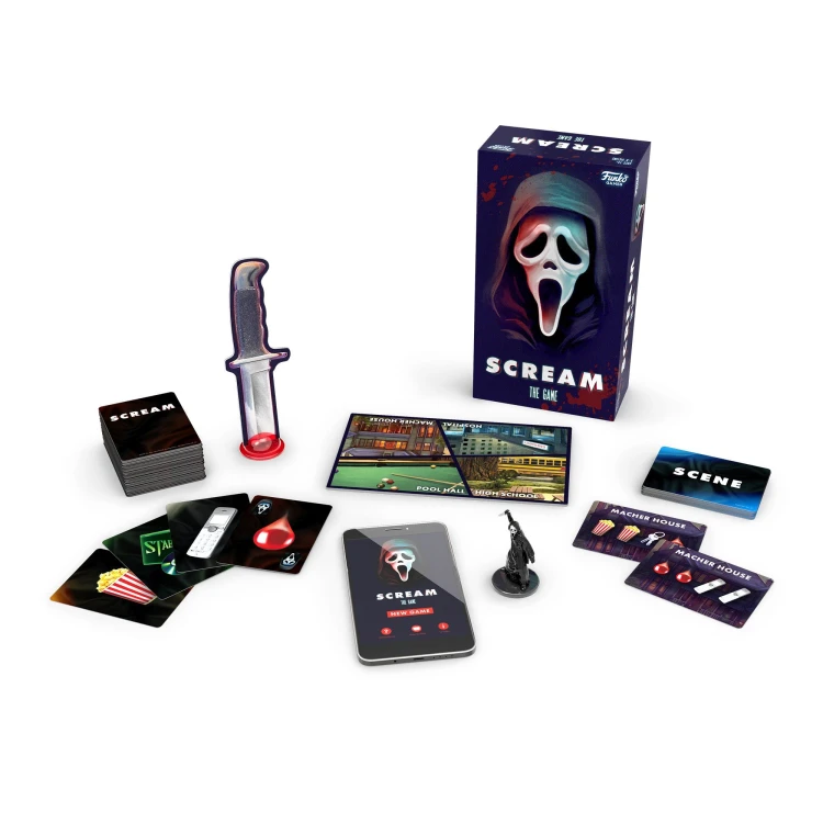 Krzyk Scream The Game Funko Games, kooperacyjna gra karciana z motywem horroru