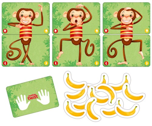 Gra Monkey Twist KUKURYKU – zabawa w równowagę i odwzorowywanie pozycji