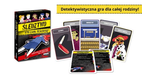 Gra karciana Edgard PAP ze śledczymi zagadkami do rozwiązywania w grupie