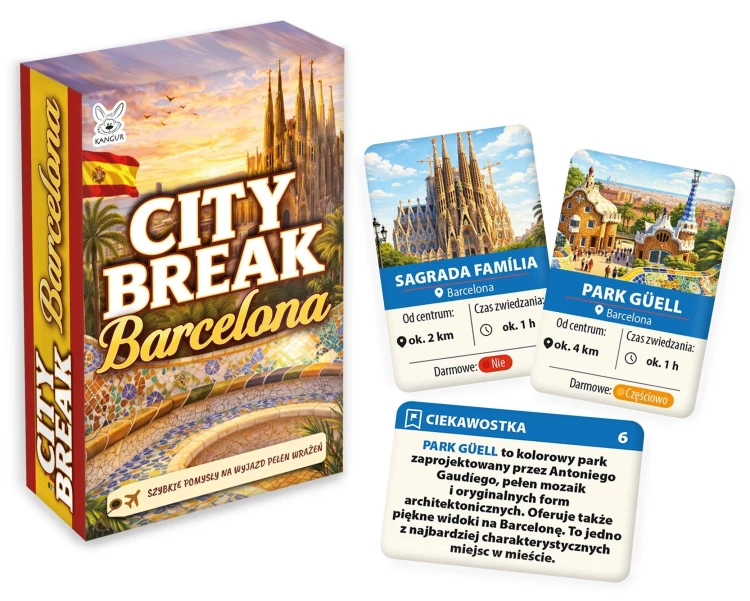 Mini przewodnik Barcelona City Break KANGUR z atrakcjami i ciekawostkami o mieście