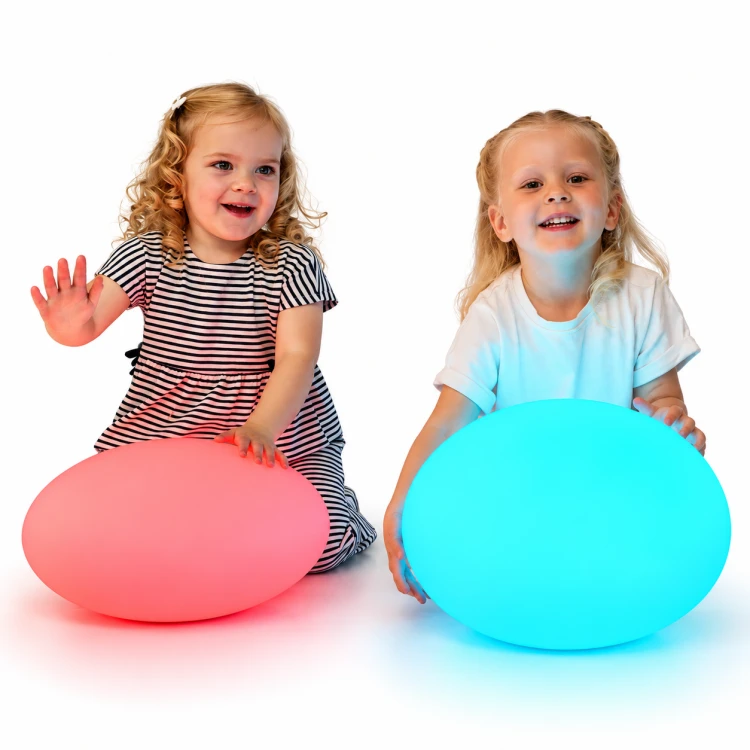 Świecące kamienie sensoryczne TTS LED z pilotami – 2 szt. paktoo pl.png