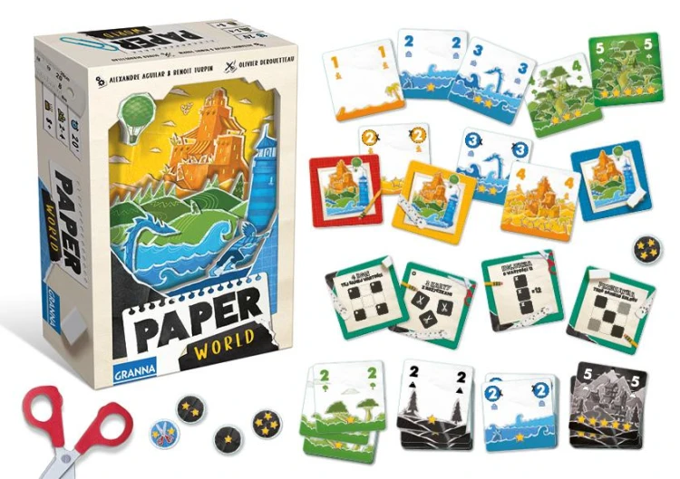 Paper World GRANNA — gra karciana z kartami pejzaży do budowania papierowego świata