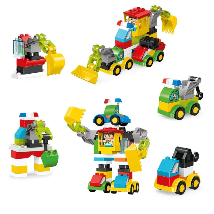 Zestaw RoboGiant ASKATO z 49 dużymi klockami do wymyślania własnych konstrukcji