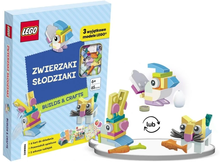 LEGO Zwierzaki Słodziaki AMEET – zestaw kreatywny z klockami, książką i naklejkami