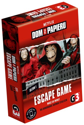 Gra karciana Escape Room Dom z papieru G3, zagadki inspirowane serialem