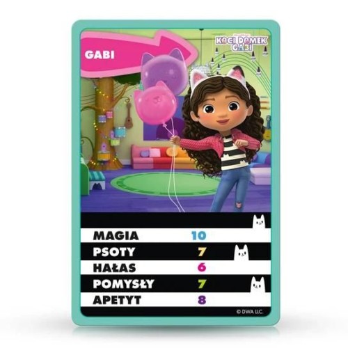 Top Trumps Junior Koci Domek Gabi – zestaw 33 kart i pomysły na różne rozgrywki