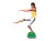 Core Balance ustawiony na stabilnej podstawie Ø 47 cm, demonstracja pozycji do pracy nad równowagą i koordynacją