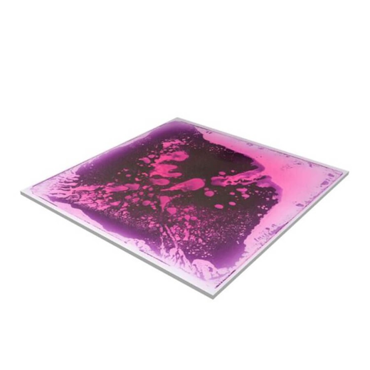 Kolorowe panele sensoryczne 50x50 cm przedstawione w zestawie sześciu elementów, każdy w innym kolorze