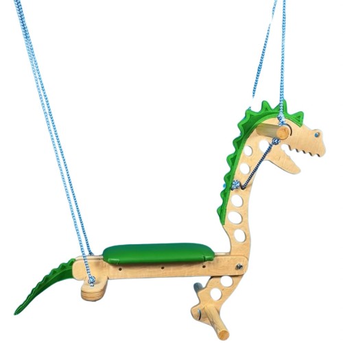 Smok podwieszany z prawej perspektywy, widoczna długość 100 cm i przestrzeń przeznaczona dla jednego dziecka podczas zajęć terapeutycznych