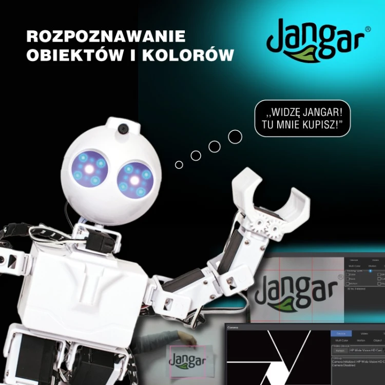 Robot JD Humanoid JANGAR z wbudowaną kamerą do śledzenia obiektów