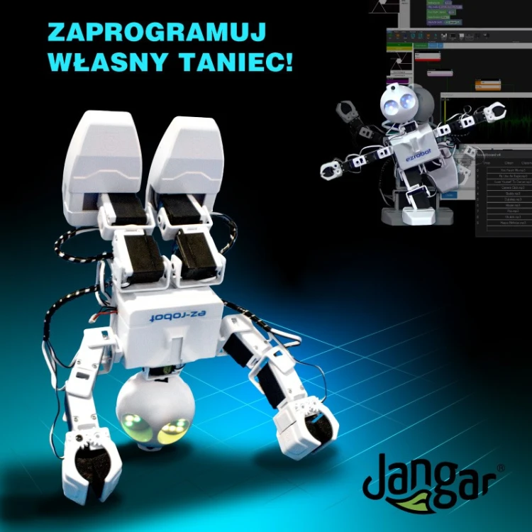 Robot JD Humanoid JANGAR do nauki programowania ruchów i sekwencji