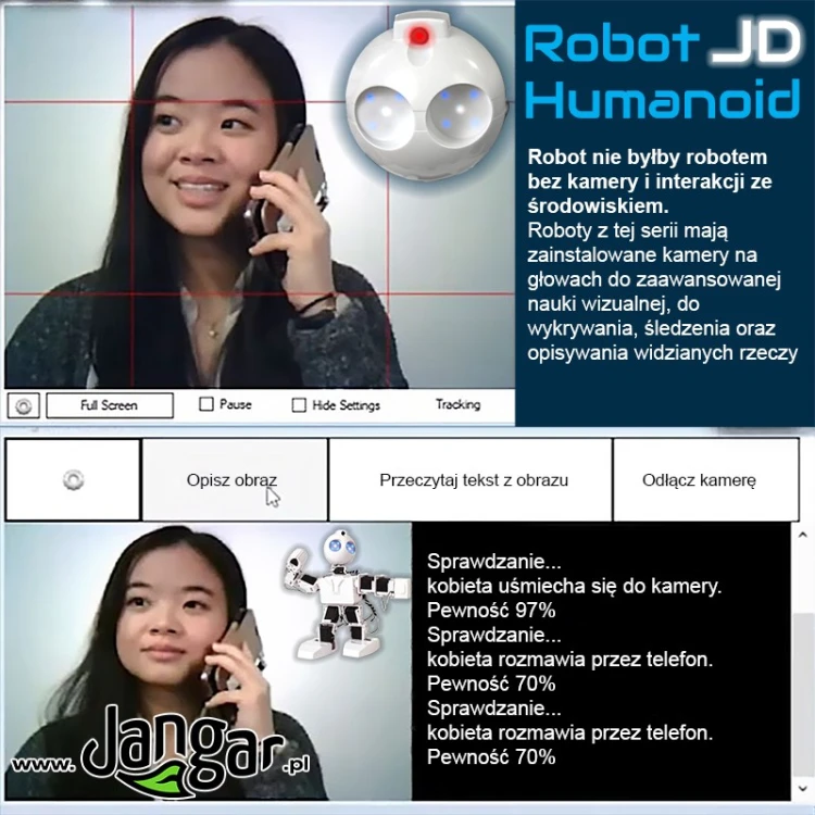Robot JD Humanoid JANGAR do eksperymentów z AI i interakcją człowieka z robotem